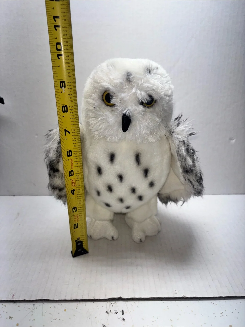 Douglas Plush Snowy Owl Stuffed Animal - White